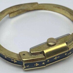 Vintage Gessner 17 Jewels Incabloc Gold Watch Bracelet Cuff Wristwatch Swiss